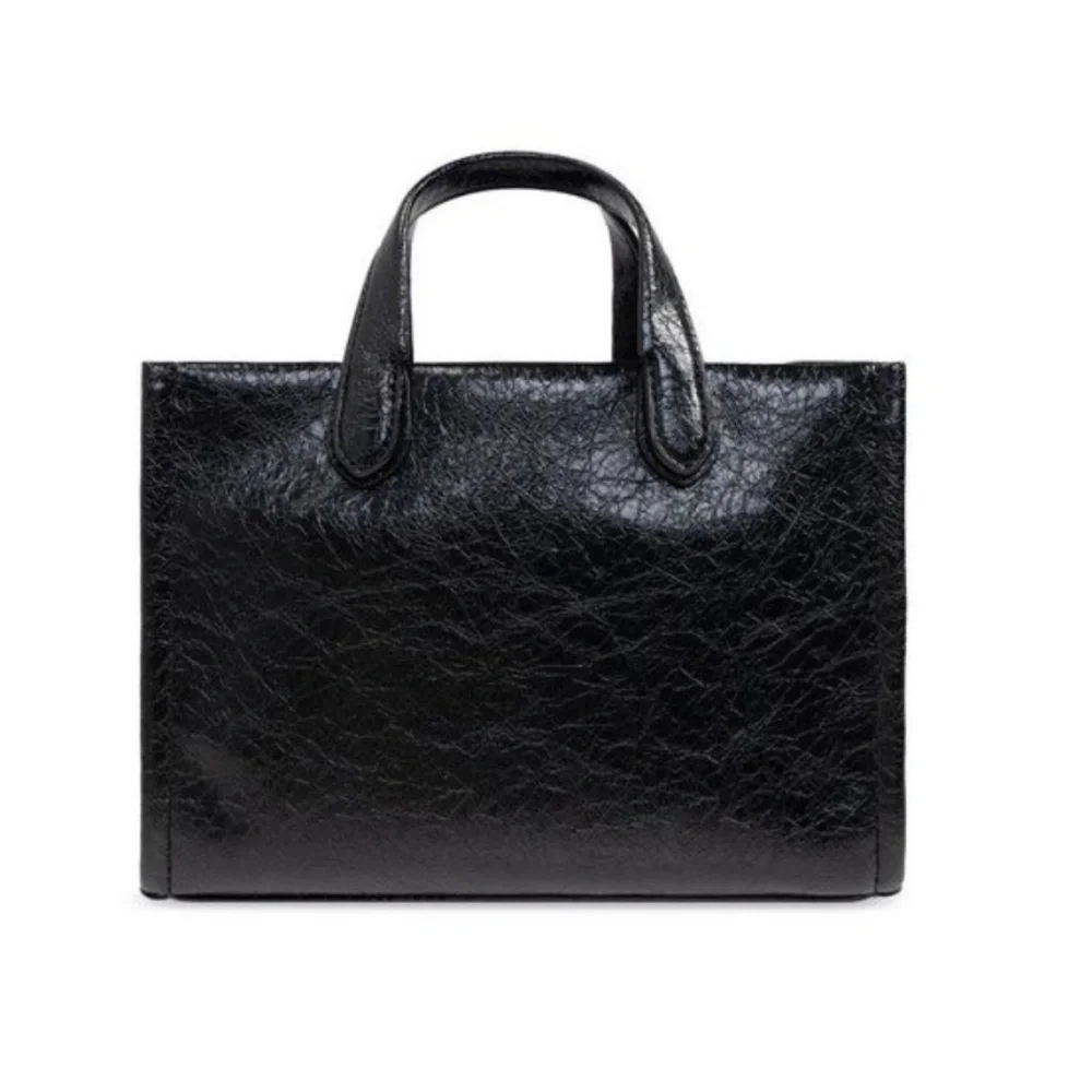 Michael Kors Gigi Black Tote Purse Bag Embossed Logo Women Designer NWT $309